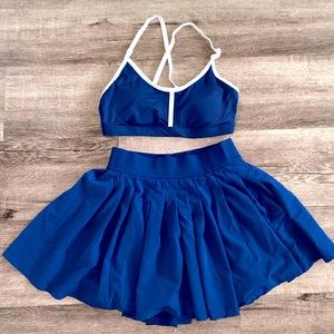 Super cute golf/tennis skort and bra set 💙